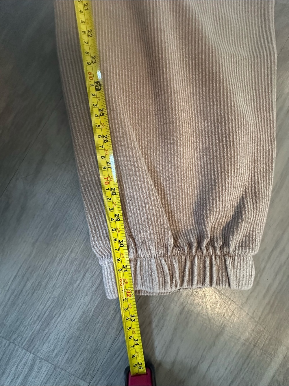 MOON RYDER corded joggers cargo pants in tan khaki sz 2XL - Picture 8 of 10